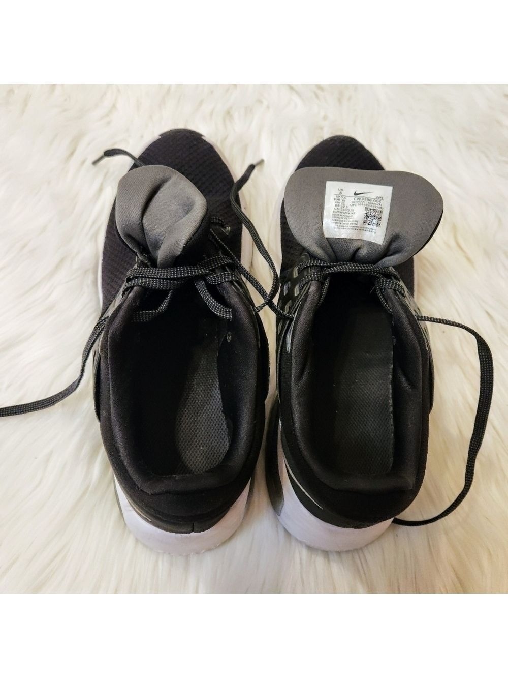 Nike Air Max Bella Black Fabric Training Sneakers Size 8 - Picture 7 of 10